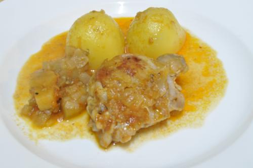 Jak uvařit kuře s lilkem ? Snadné recept, připravený za 30 - 45 minut